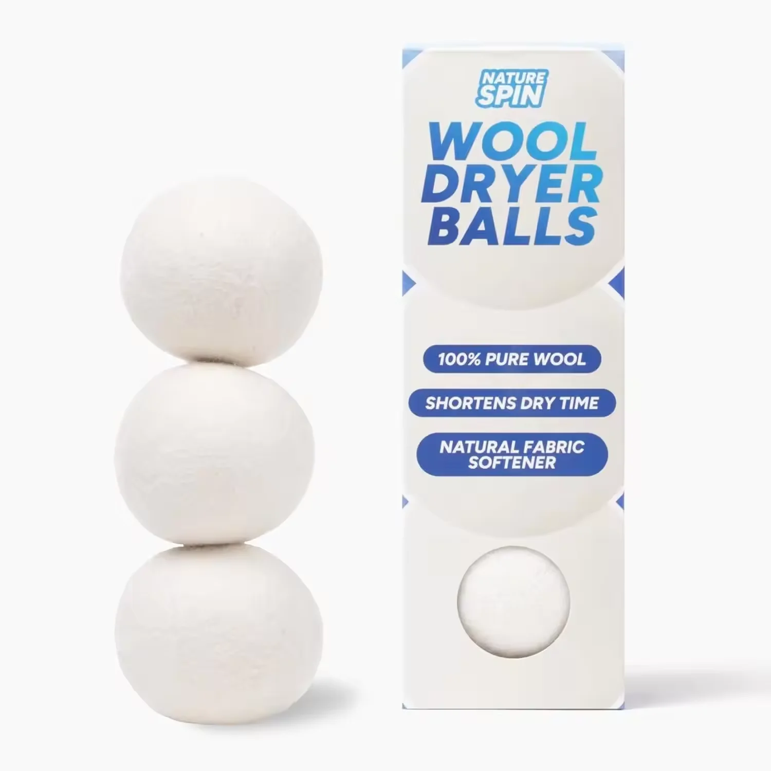 100% New Zealand Wool Organic Fabric Softener XL Chemical Free 6 Pack 7 cm eco-friendly organic wool laundry dryer ball