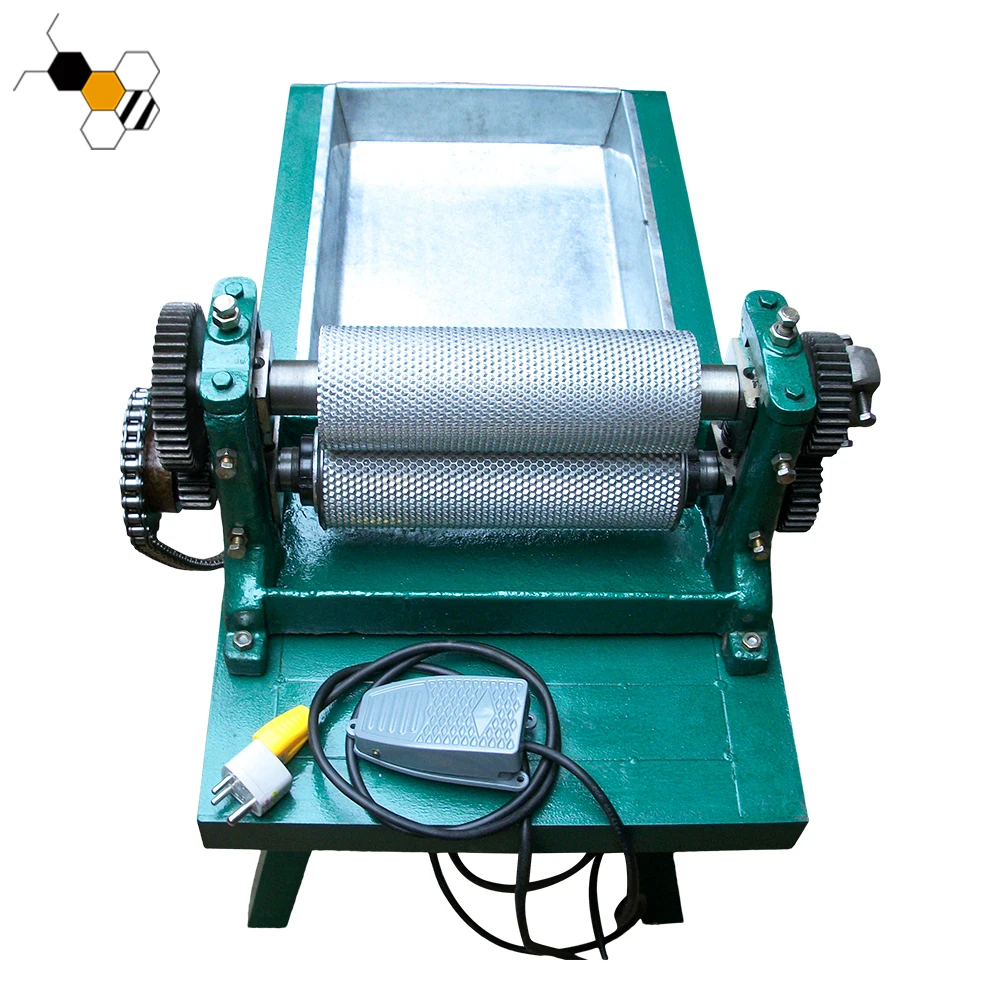 Beekeeping Professional Equipment Electric Automatic Making Beeswax Comb Foundation Sheet Embossing Roller Machine