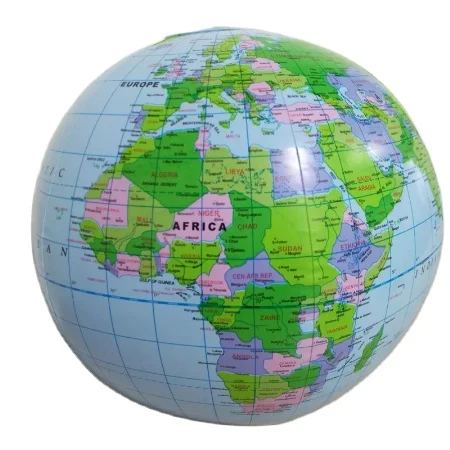1pcs 40CM Inflatable World Globe Map ball Squishy Toys Early Education Geography Toys Map Balloon Beach Ball Toy For Children