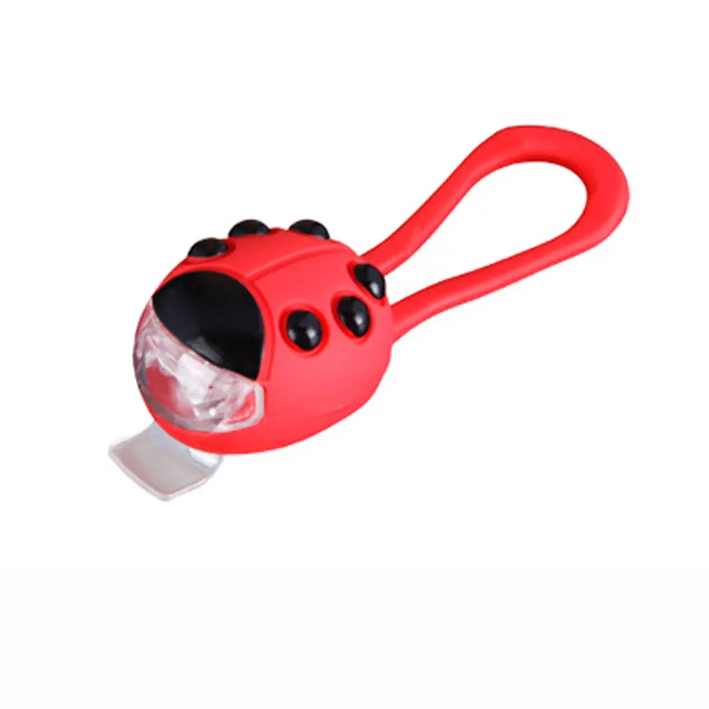 Ladybugs Bug shape Bicycle Light LED Bike Front Rear Light Night Children Balance Scooter Lamp Kid Stroller Cycle Headlight