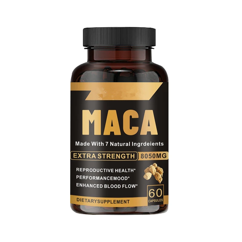 Yixuanda Hot selling Men Supplement Maca Capsules Boost Men Power Energy Natural Booster Strong Maca