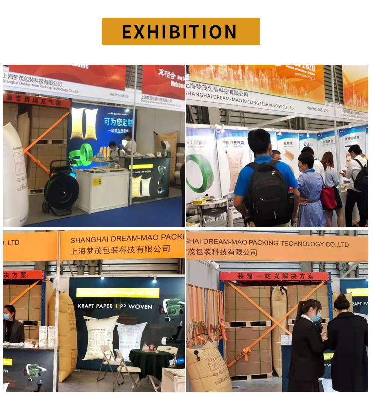 Dreammao 100*120CM Filling Gap Customized Logo Safe Cargo Reusable Woven Air Pillow Bags For Shipping For Transport Protection