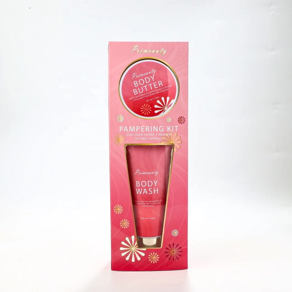 new product fashion high quality bath shower set bath and body care set body wash body butter bath set