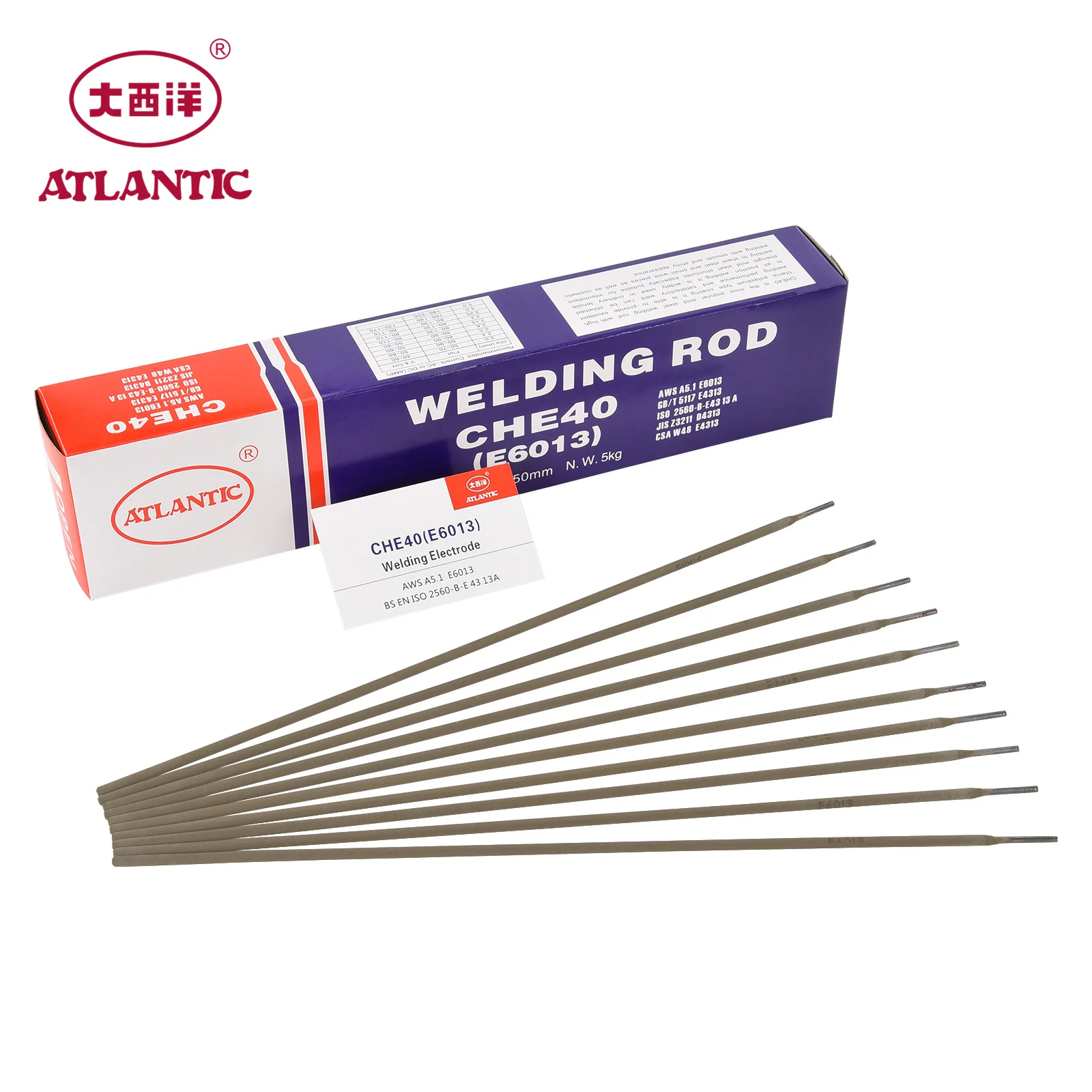 ATLANTIC E6013 E7018 Welding Rod with OEM service 2.5/3.5/4.0mm