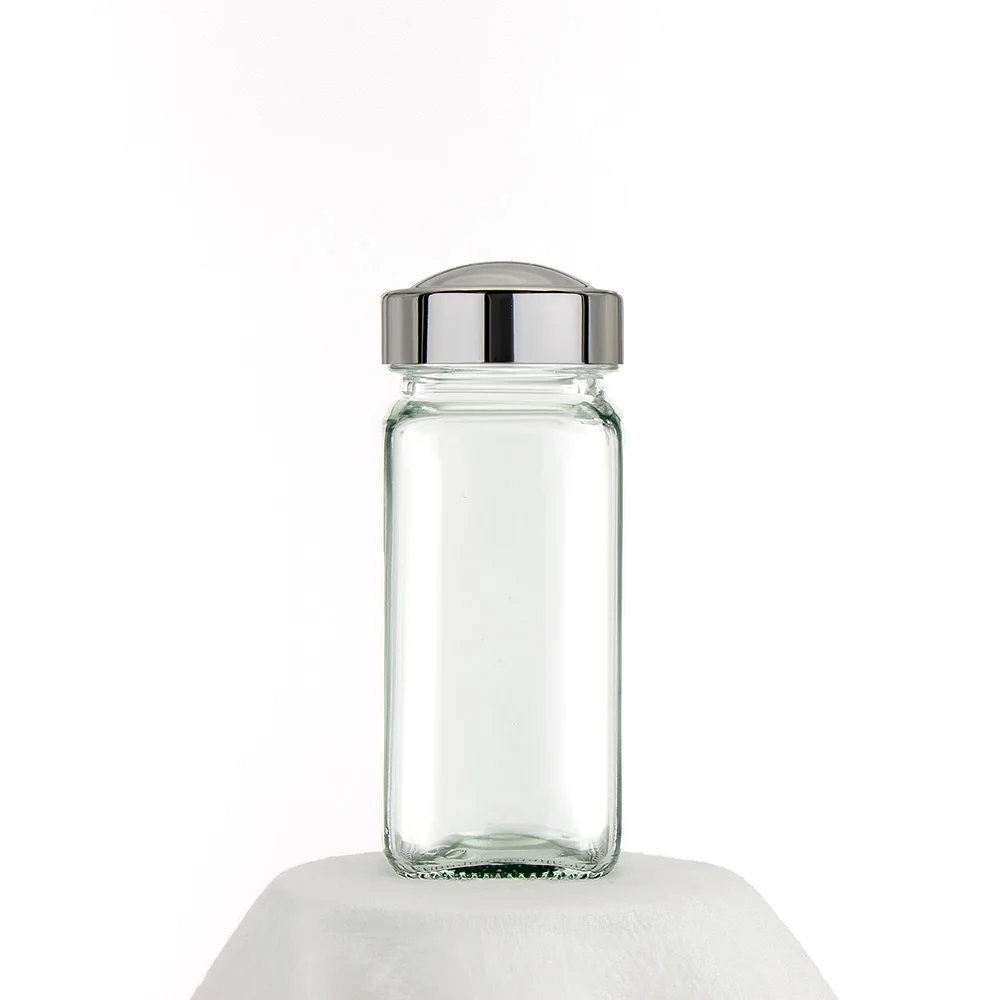 Glass Food Bottle Jar 120ml Bean Rice Candy Fruit Storage Bin Glass Food Containers for Kitchen Refrigerator