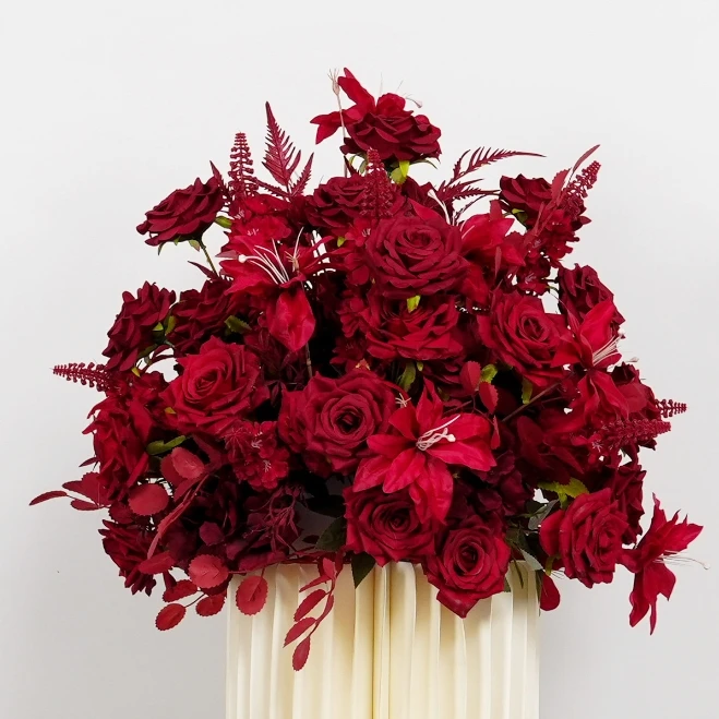 High Quality Durable Using Various Touch Silicone Bush Artificial Mixed Flowers