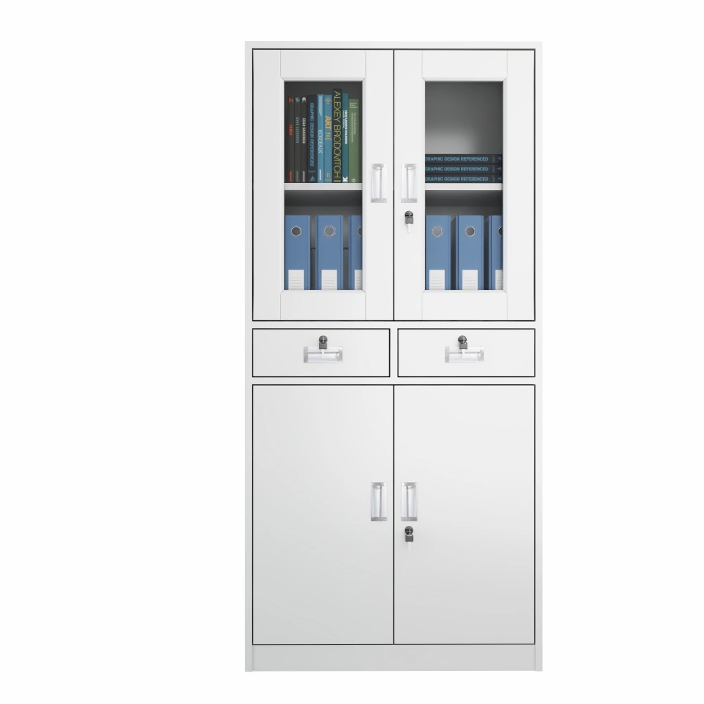 Good Quality Space Saving Furniture White Stainless Steel Cabinet