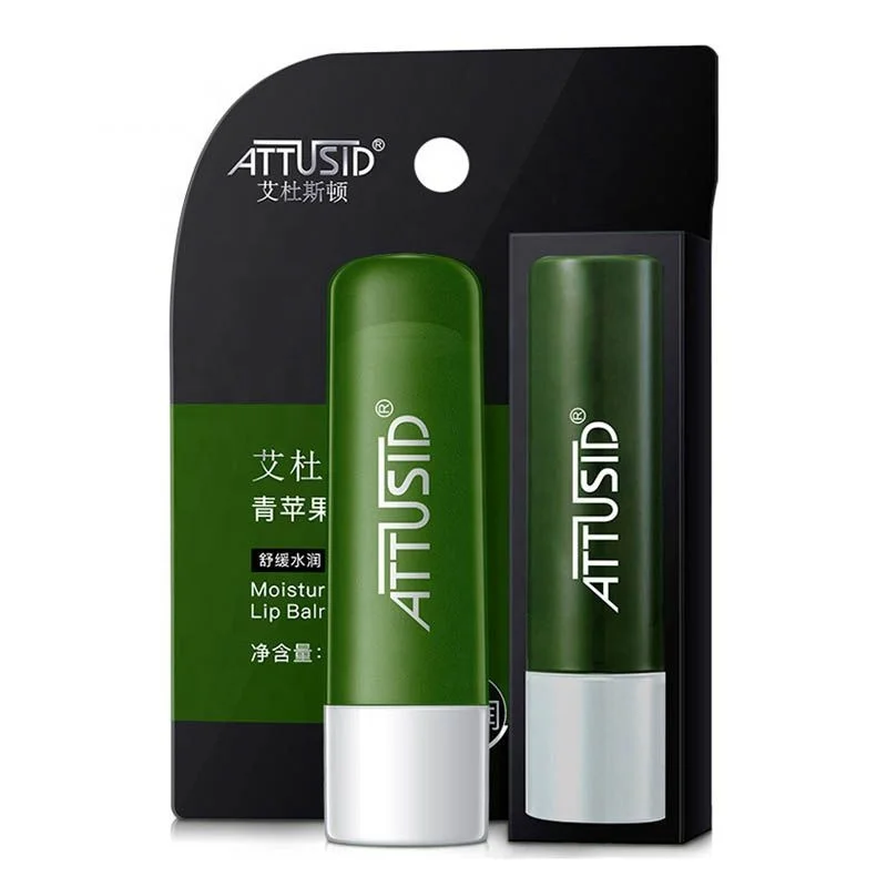 Для мужчин масло семян Ши зеленого яблока для ухода за губами Бальзам питательный ремонт смягчающий, увлажняющий бальзам для губ, метку частного назначения