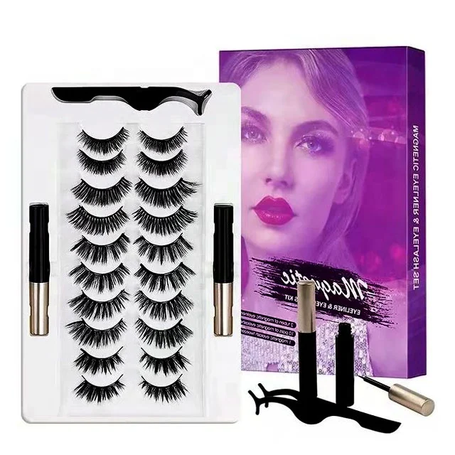 ME03 New Arrival Magnetic Lash Box Magnetic Eyeliner Easy Wear Eyeline Magnetic Eyelashes for Magnetic False Eyelashes Black SHN