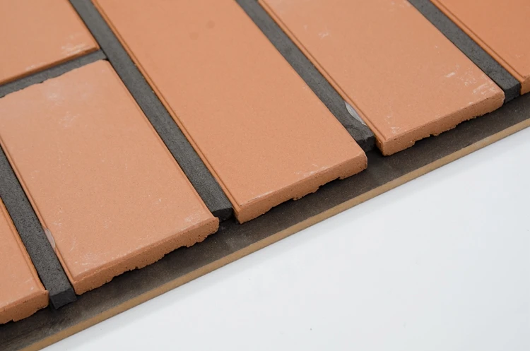 Exterior Low Price Red Wall Decor Stone Bricks Clay Brick Wall Cladding Block Mould in Kenya