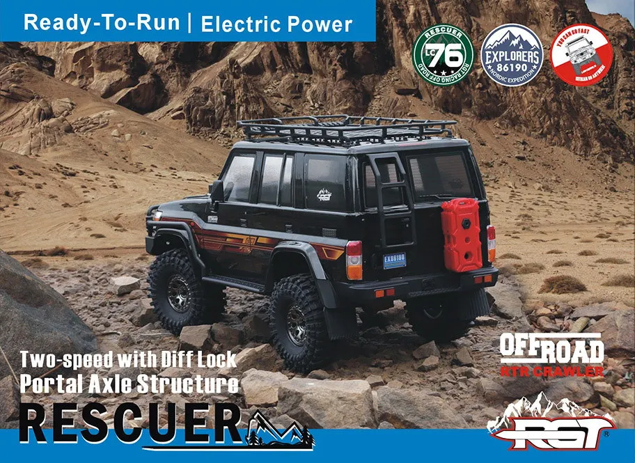 RGT EX86190 спасатель масштаб 1:10 R/C автомобиль рок шейкер Электрический 4WD внедорожник серия