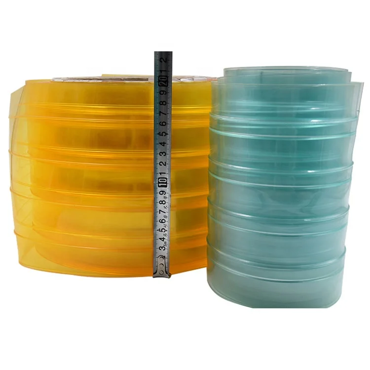 china manufacture orange yellow color antiinsect pvc soft strip door curtains