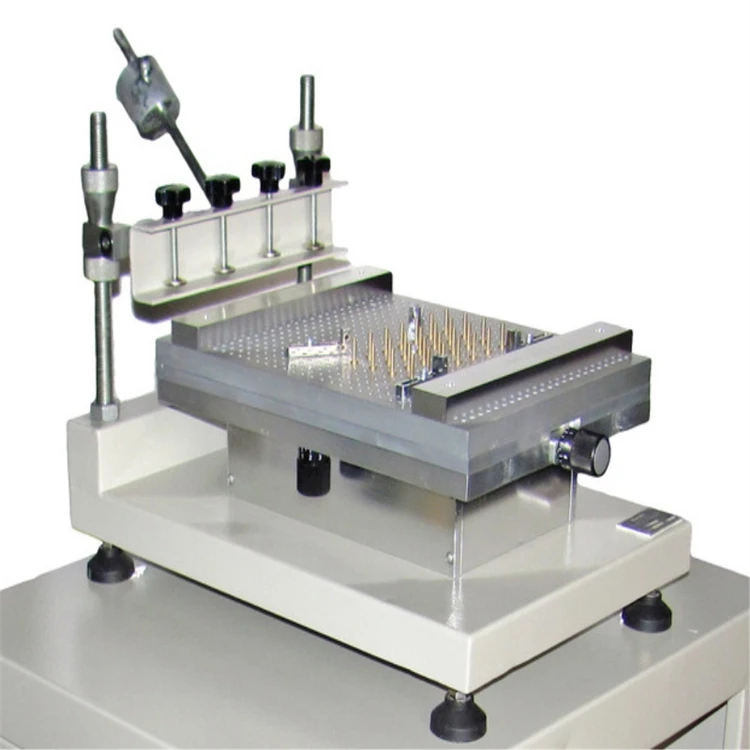 Manual Solder Paste Printer Red Glue SMT Stencil Silk Screen Printing Station Semi