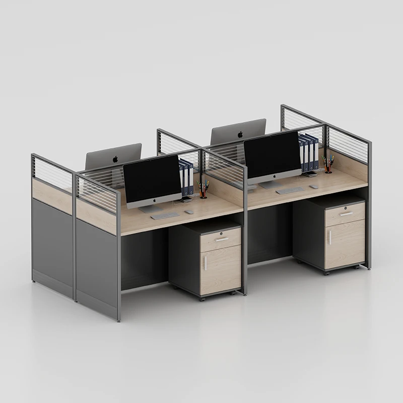 Modern Office Cubicle Partition Workstation Modular 6 8 10 Seater Office Desk Workstation For Office Room