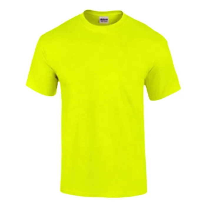 Дышащая полиэфирная Защитная Рубашка с логотипом на заказ, hi vis, строительная зеленая Рабочая футболка с коротким рукавом для мужчин