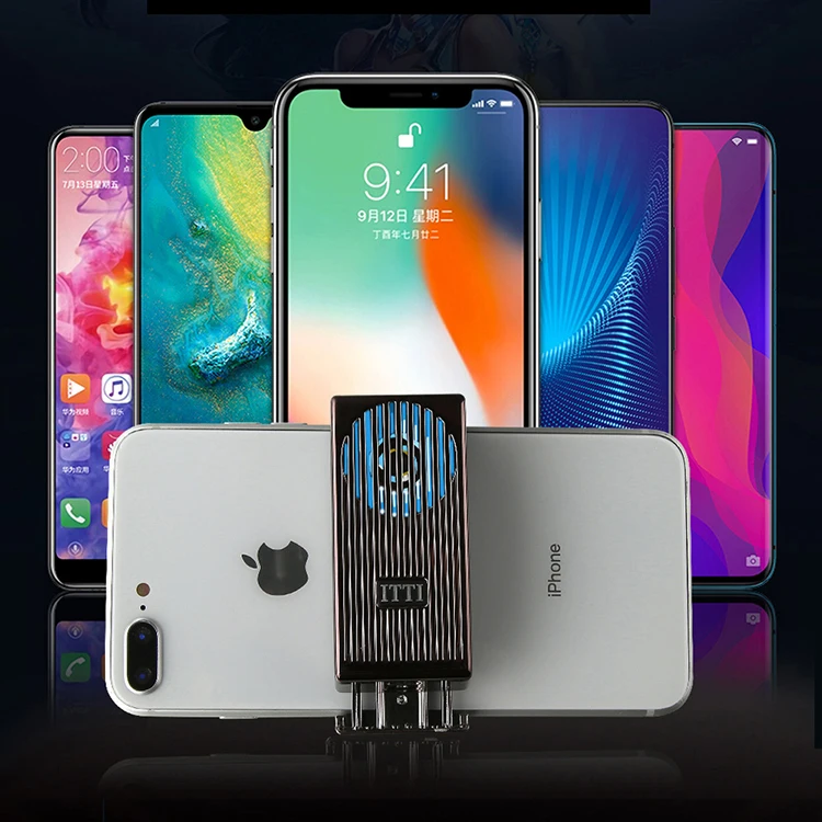 2020 Mini Semiconductor Phone Cooler Fan Cell Phone Radiator For Play Games Watch Videos Mobile Phone Cooler Fan