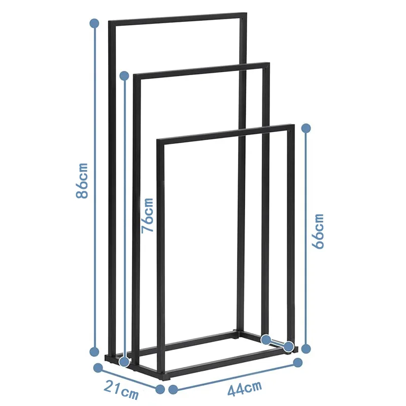 Factory New Bathroom Metal - 3-Layer Freestanding Towel Drying Rack
