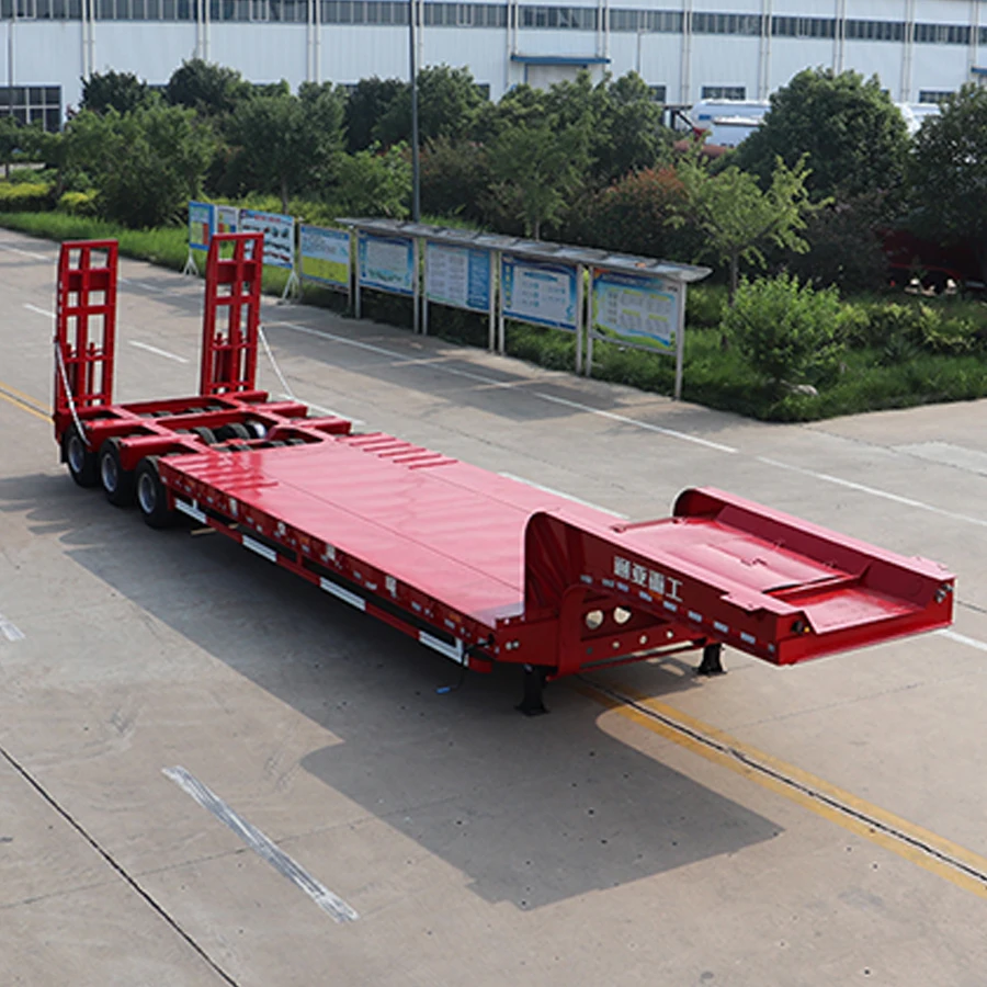 Heavy Duty Drop Deck Lowboy Trailer Over 100-150 Tons 4/6/8/10 Axles Semi Trailer
