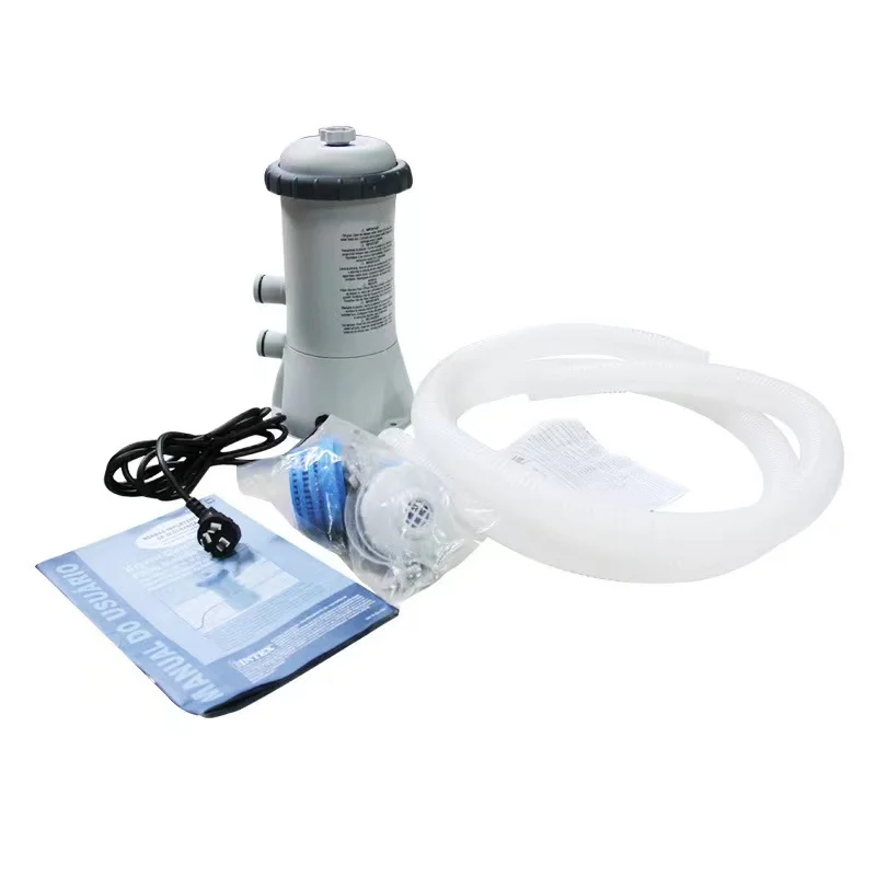 Intex28604 Krystal Clear Cartridge Filter Pump for Above Ground Pools, 1000 GPH Pump Flow Rate 220 -240 v
