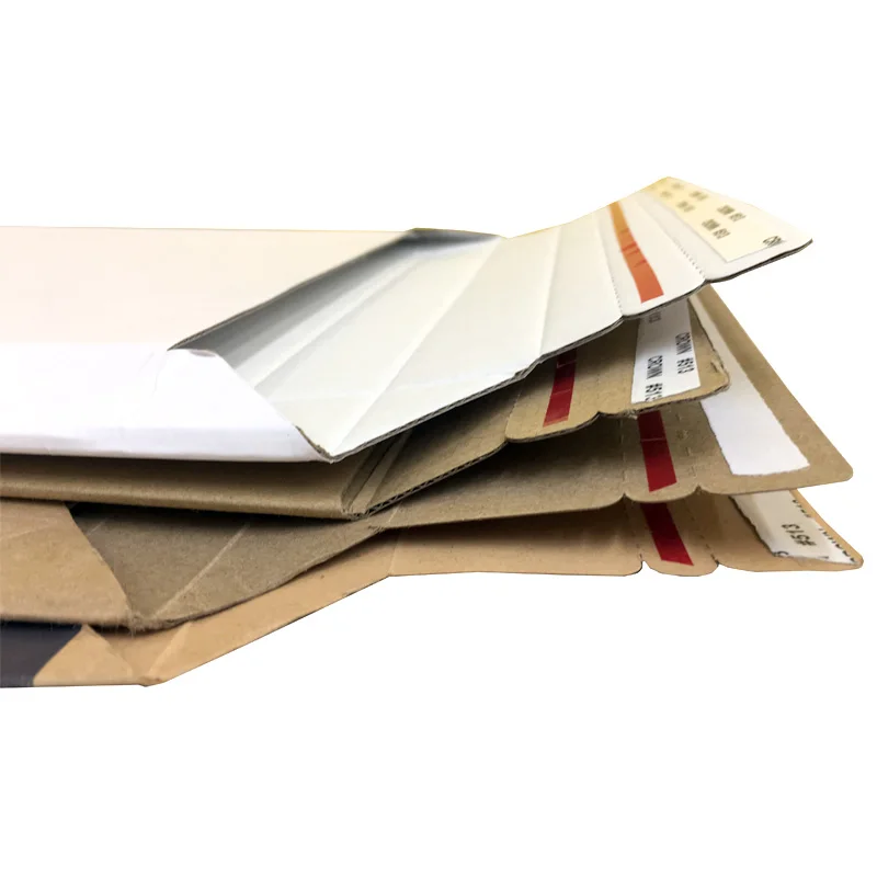 Custom Padded Corrugated Paper Envelopes Packaging Factory Shipping Mailer Cardboard Envelopes with Tear Line