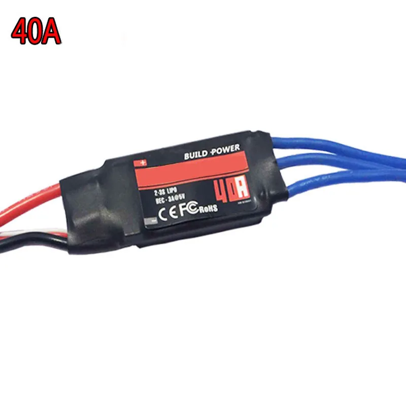
Hobbywing Skywalker 2-3S 20A Brushless ESC With 5V/2A BEC For RC Airplane Models Regular voltage 