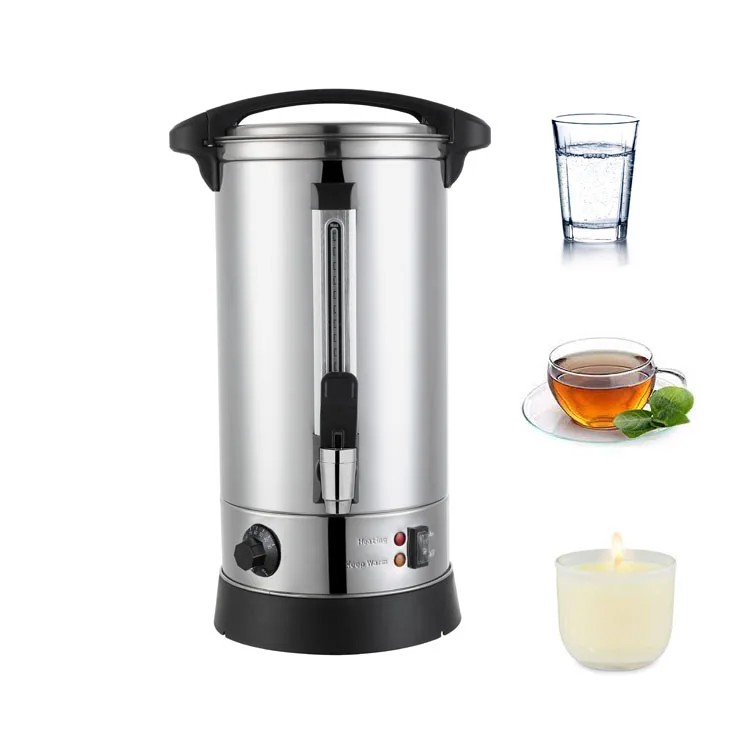 COMMERCIAL DOUBLE LAYER STAINLESS STEEL INSULATION 20 LITERS THERMOS POT CATERING ELECTRIC URN HOT WATER BOILER 2023 on SALE