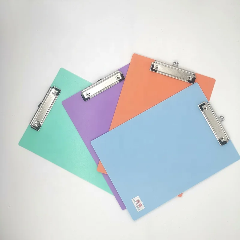 High quality custom PP hanging a4 Nurse doctor cardboard file folder with metal clip for office school