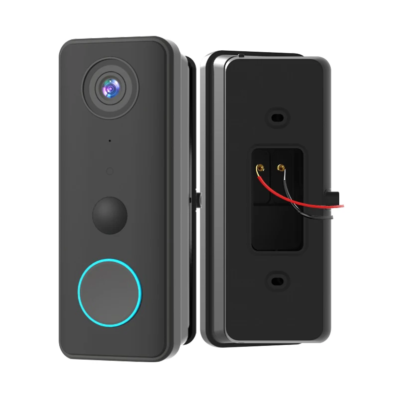 Tuya приложение умный беспроводной + проводной дверной звонок с колокольчиком 150 градусов широкоугольный маломощный видео дверной звонок