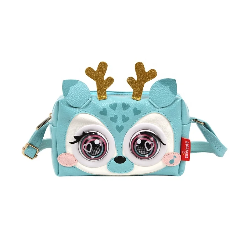 Супермилая сумка через плечо для девочек Интеллектуальный Интерактивный голосовой Кошелек для монет сумка на ремне для детей