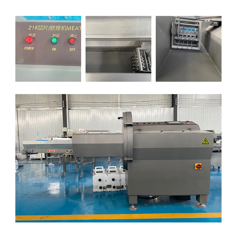 Commercial High-Speed Automatic Horizontal Meat Processor Steak Sausage Cheese Ham Bacon Slicer Machine