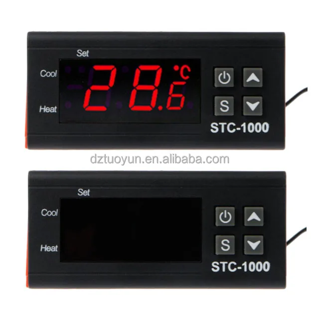 TUOYUN промоушен Новый 12 В 24 100-220vac Termostato цифровой Con Sonda Stc-1000 Para incador