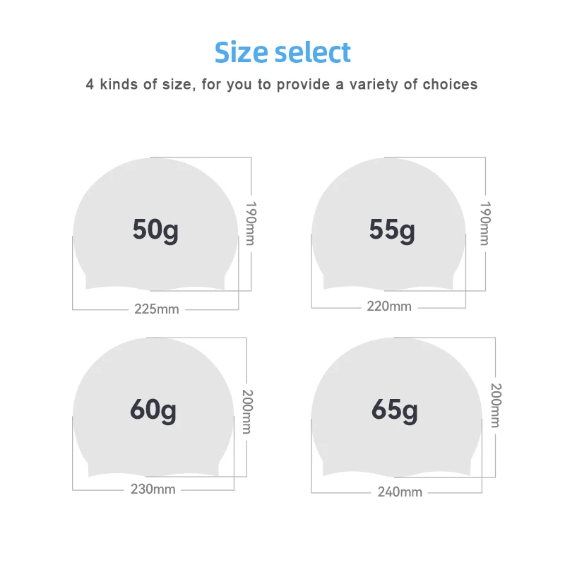 Hot sale Swimming Caps High Quality Best Water-proof Swimming Hats High Elasticity Silicone Swim Caps
