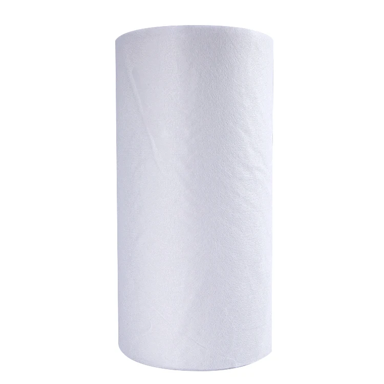White spunlace  breathable soft lyocell fiber nonwoven fabric rolls micropore facial cloth roll