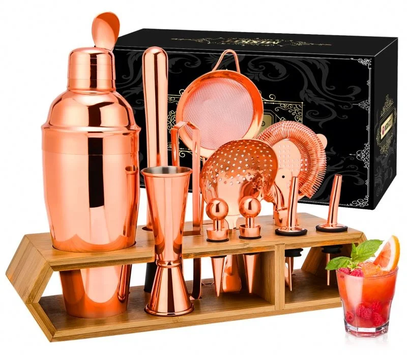 Easy Operation Cocktail Shaker Bartender Kit Set For Stirring And Ice Breaking