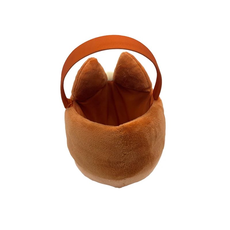 Cartoon Dog Shape Plush Hand Basket Toy Customized Personalized Cute Animal Plush Toys