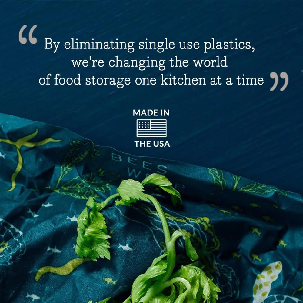 2022 Amazon Hot 3pcs Kitchen Eco Friendly Reusable Organic Beeswax Wraps To Keep Food Fresh