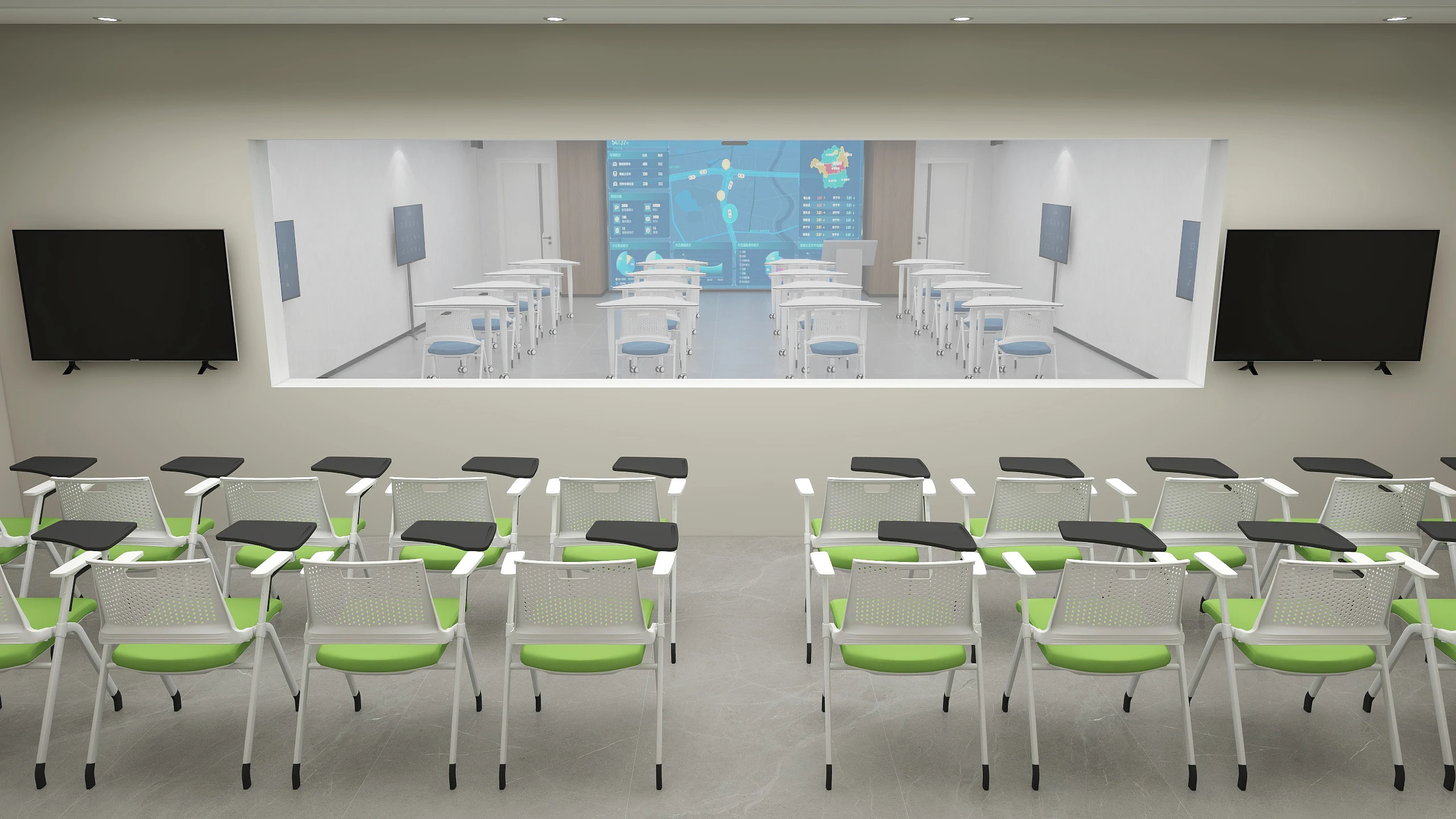 Manufacturing training chair for training room or school classroom chair can folding with  writing pad university chair