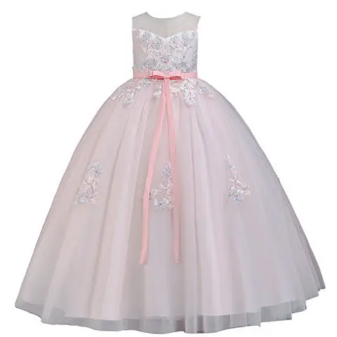 2022 Hot Sale Cheap Girls Dress Lace Stitching Color Girls Princess Dress Girls Ball Gown Princess