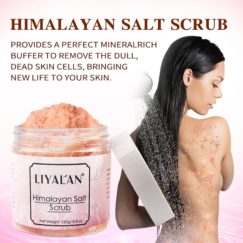  Private Label Natural Organic Exfoliating Cleansing Whitening Pink Body Care Himalayan Bath Salts