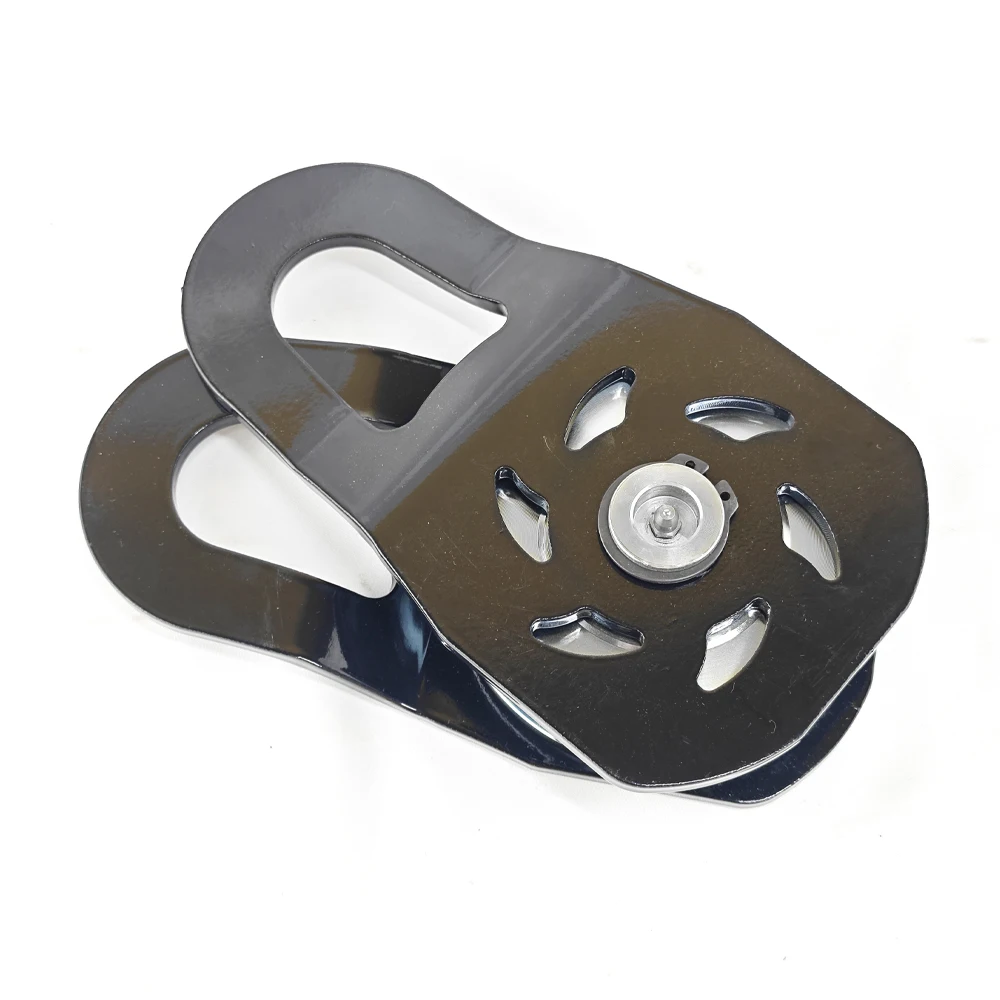 Heavy Duty Off Road Pickup Recovery Winch Snatch Block Pulley for Synthetic Rope and Steel Cable