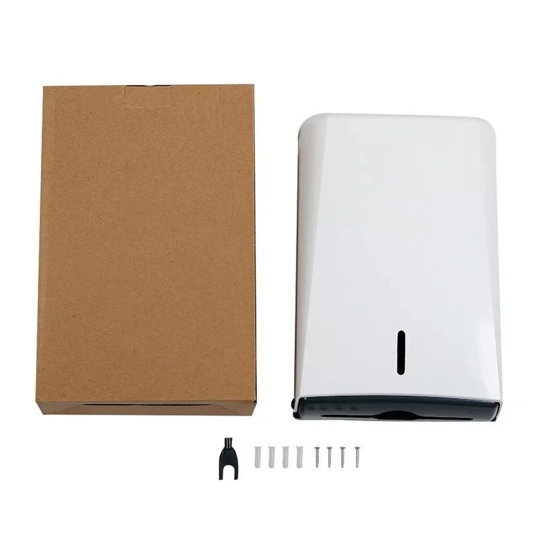 Multi-Fold Paper Towel Dispenser, Paper Towel Holder, White, Fits 400 Multifold Z-fold Towels