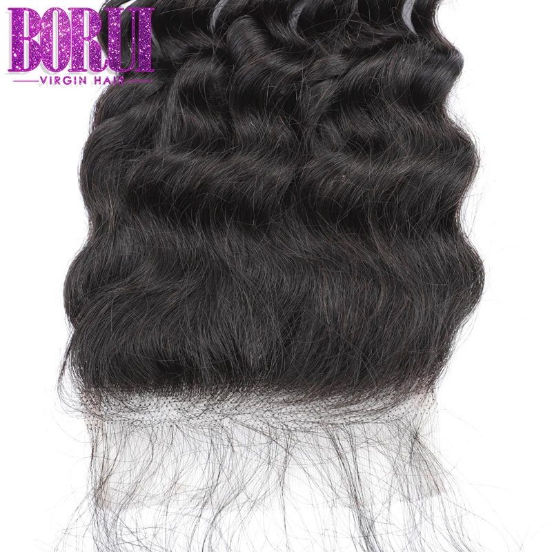 
Top Quality Swiss Lace Closure 4x4 Raw Brazilian Human Hair Real HD Invisible Lace Closure Deep Wave Cuticle Aligned 