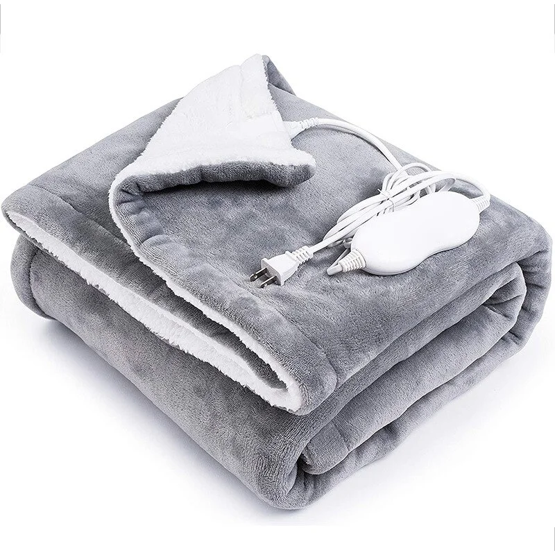 110V/220V Thicker Heater Timing Function Nature Double Side Extra Soft Heated Throw Electric Blanket For Winter
