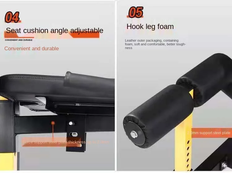 Fitness Equipment Leg Press Home Machine Exercise Weight Bench Leg Curl Extension Bench Plate Loaded Gym