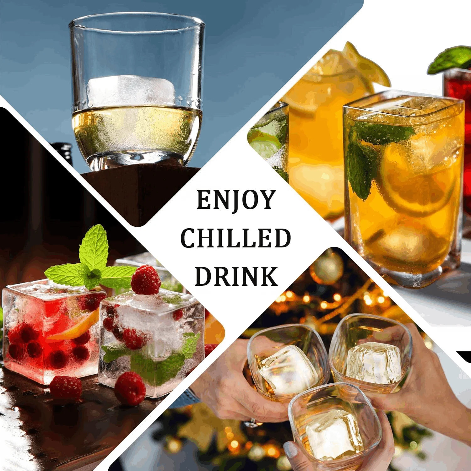 Hot Sale Custom silicone ice tray Easy Release 6 cavity ice cube tray for Freezer BPA free Easy Release Ice Cube Tray