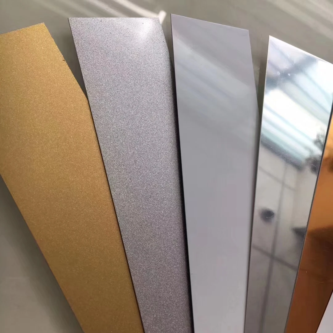 Custom Size 0.65mm 1.0mm Thickness Sublimation Blanks Sheets Golden/Silver/Copper Brushed Sublimation Aluminum Plate
