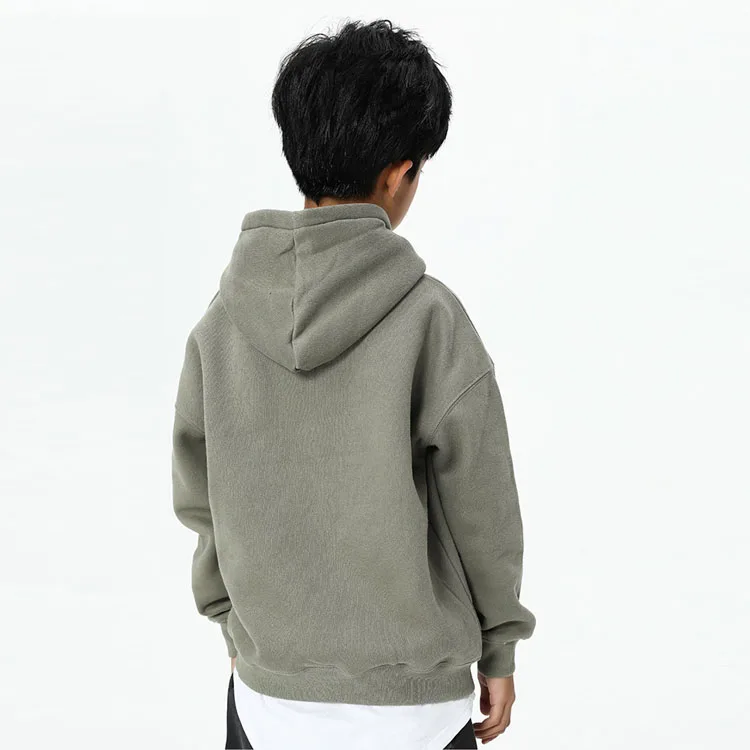 Wholesale Kid Clothing 100% Cotton Fabric Tracksuits Children Plain Hoodies Custom Print Kids Sweatshirts