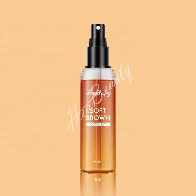 OEM Sun Care Tan Oil Self Tanner Cocoa Shimmering Looking Dark Brown Dry Quick Tanning Peptide Oil