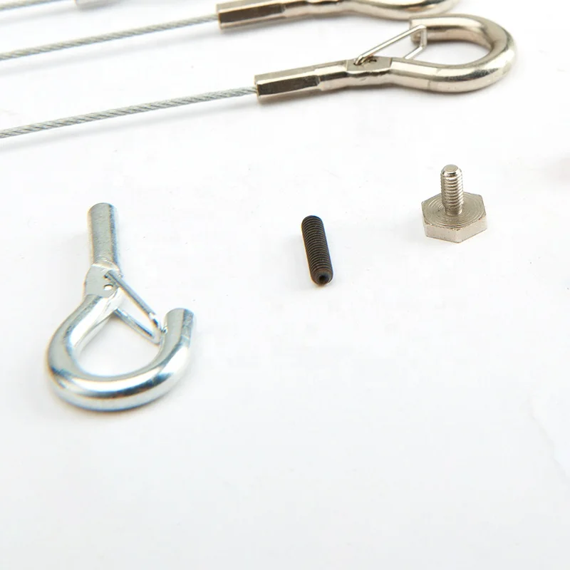Stainless Steel Cable Lanyard Snap Hook Thimble Ends for safety