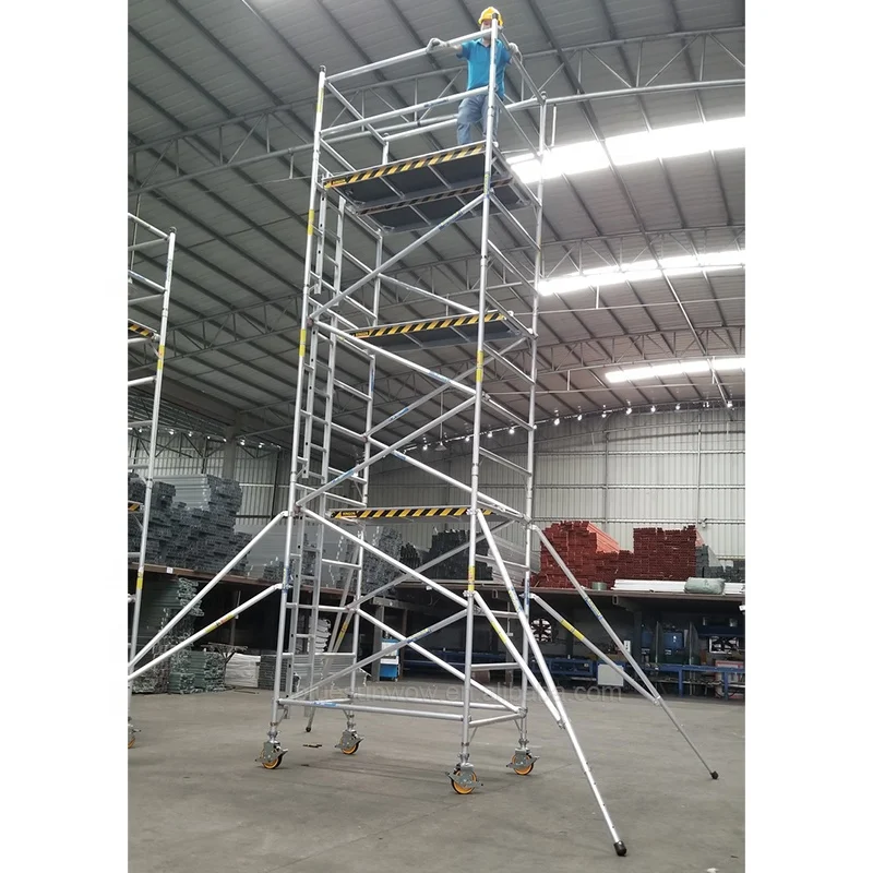 Mobile 2m Scaffolding/ladder With Scaffolding Light Weight Frame For Sale Inner Building Construction Frame Scaffolding